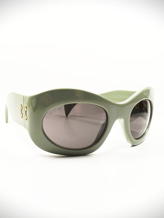 GUCCI GG 1463S 004 Light Sage Frame Gray Lens 55-23-125 M Sunglasses main image 10